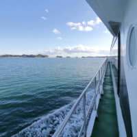 松島湾　大型船からの景色